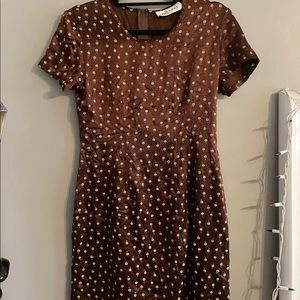 Midi Betsy’s Things Brown and Blue floral dress